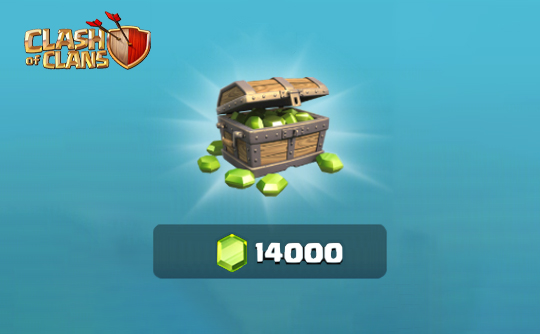 14000 宝石 部落冲突 （国际服）/Clash of Clans